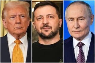 Donald Trump, Volodymyr Zelensky, Vladimir Putin